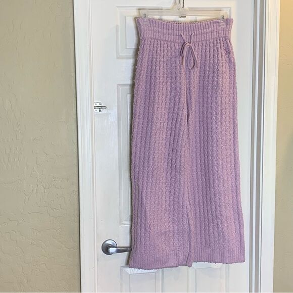 Out From Under Urban Outfitters Mina Cable Knit Pants Lavender Size Medium - Picture 4 of 11